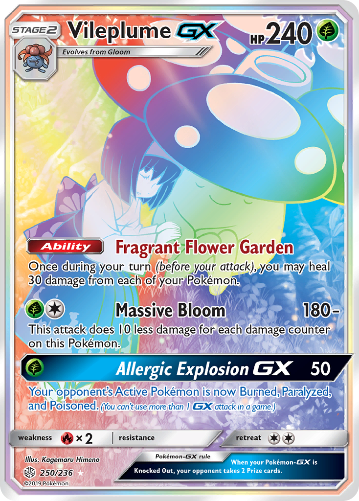 Vileplume GX (250/236) [Sun & Moon: Cosmic Eclipse] | GnG Games