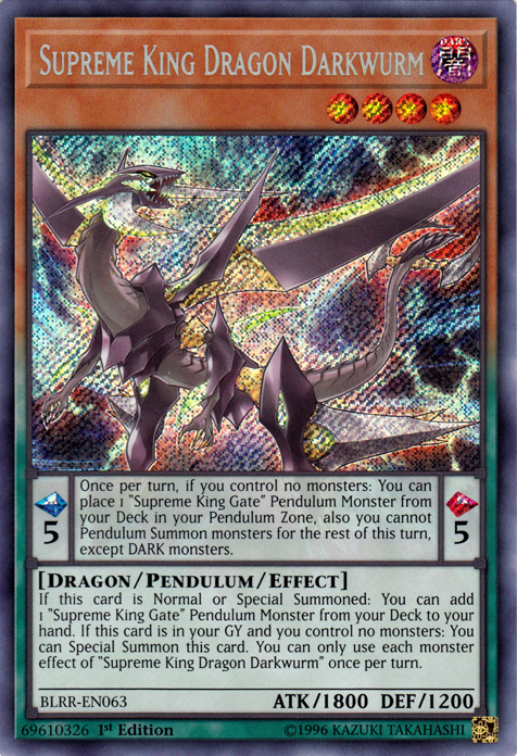 Supreme King Dragon Darkwurm [BLRR-EN063] Secret Rare | GnG Games