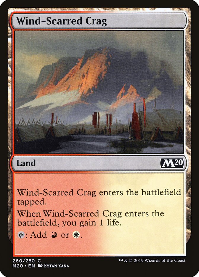 Wind-Scarred Crag [Core Set 2020] | GnG Games