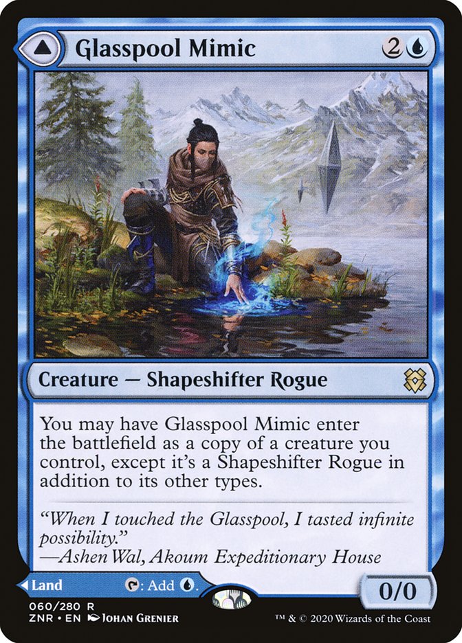 Glasspool Mimic // Glasspool Shore [Zendikar Rising] | GnG Games