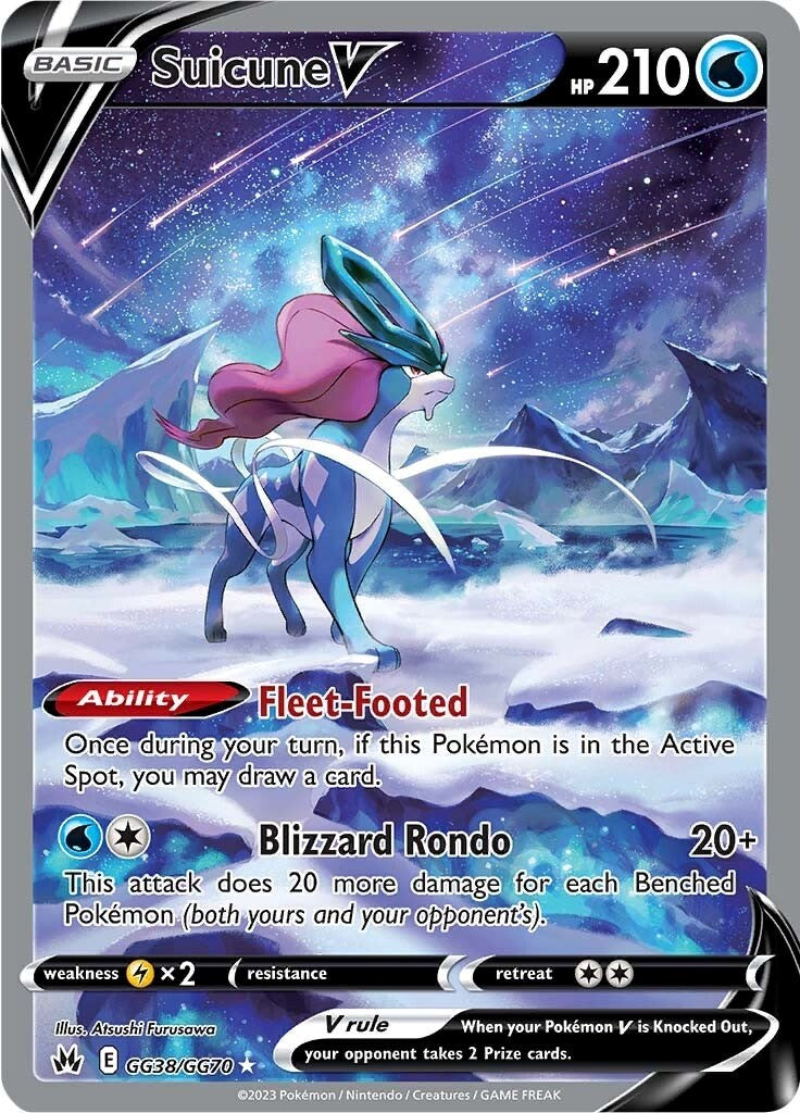 Suicune V (GG38/GG70) [Sword & Shield: Crown Zenith] | GnG Games