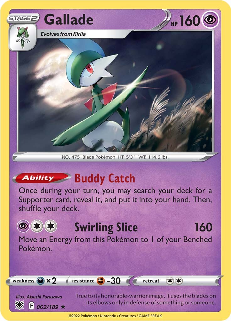 Gallade (062/189) [Sword & Shield: Astral Radiance] | GnG Games