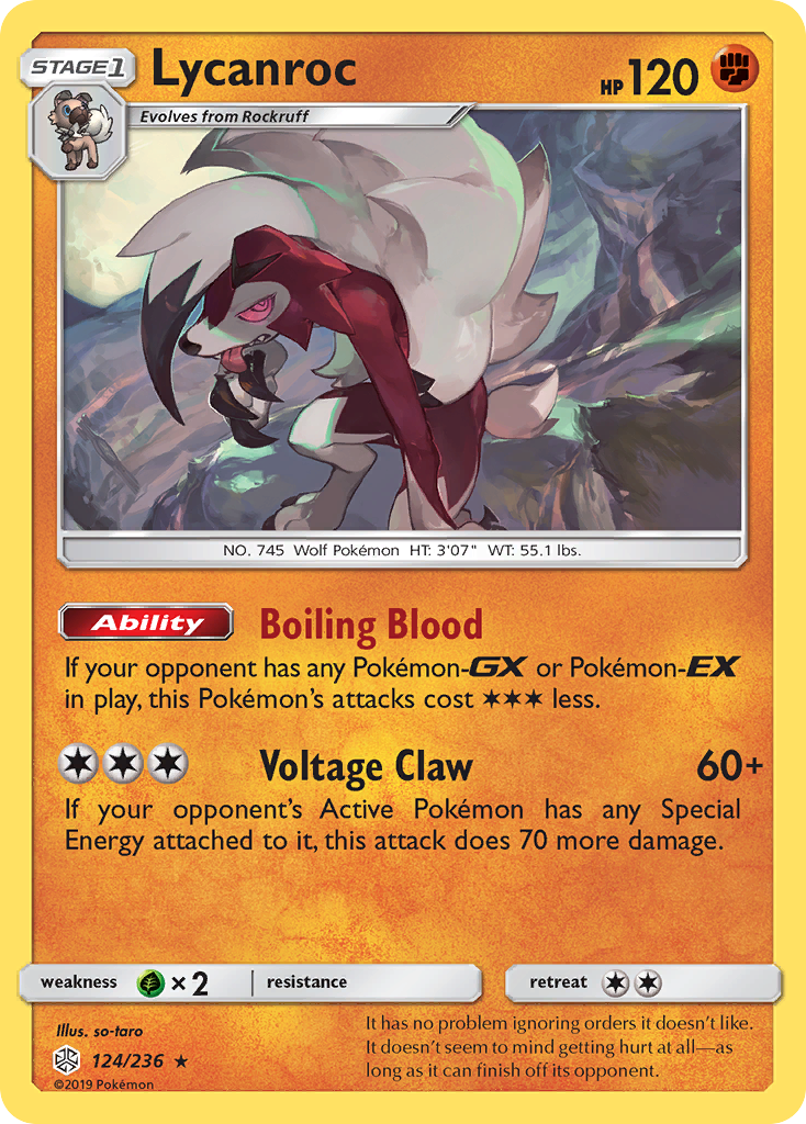Lycanroc (124/236) [Sun & Moon: Cosmic Eclipse] | GnG Games