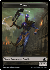 Goblin (0008) // Zombie Double-Sided Token [Ravnica Remastered Tokens] | GnG Games