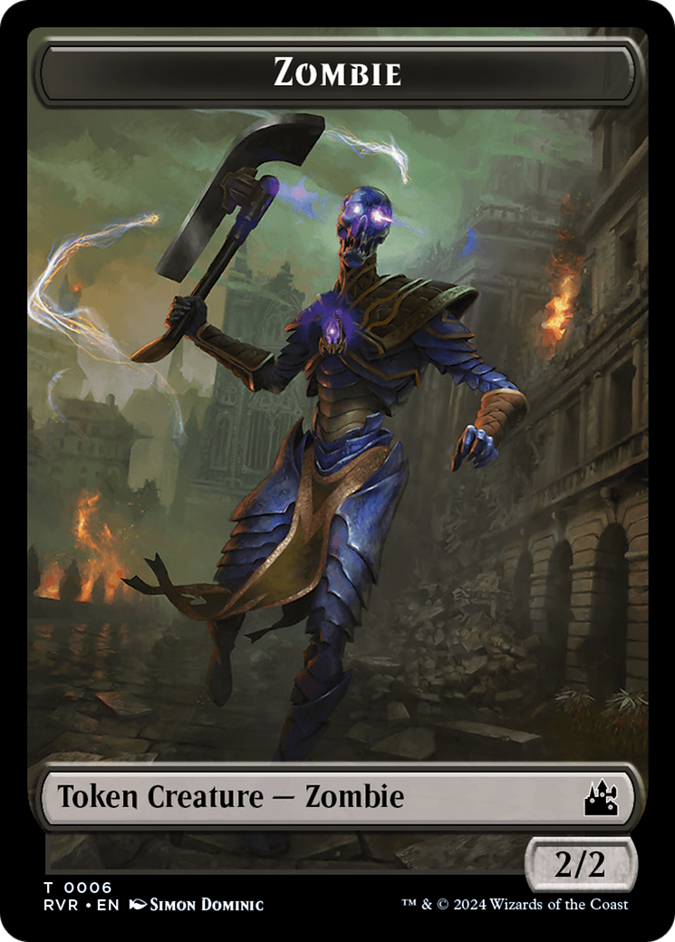 Zombie Token [Ravnica Remastered Tokens] | GnG Games