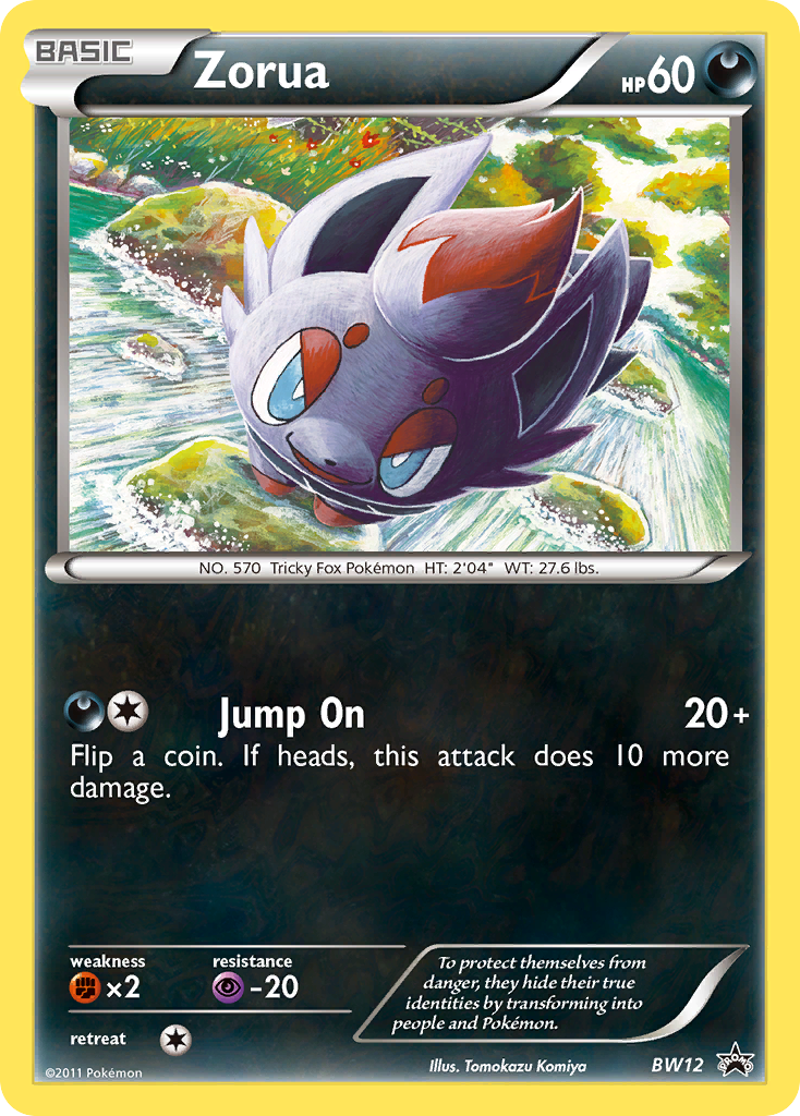 Zorua (BW12) [Black & White: Black Star Promos] | GnG Games