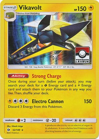 Vikavolt (52/149) (League Promo) [Sun & Moon: Base Set] | GnG Games