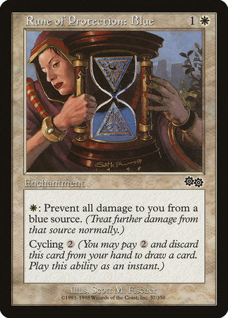 Rune of Protection: Blue [Urza's Saga] | GnG Games