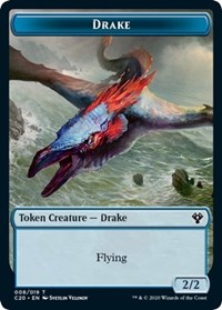 Drake // Insect (018) Double-sided Token [Commander 2020 Tokens] | GnG Games