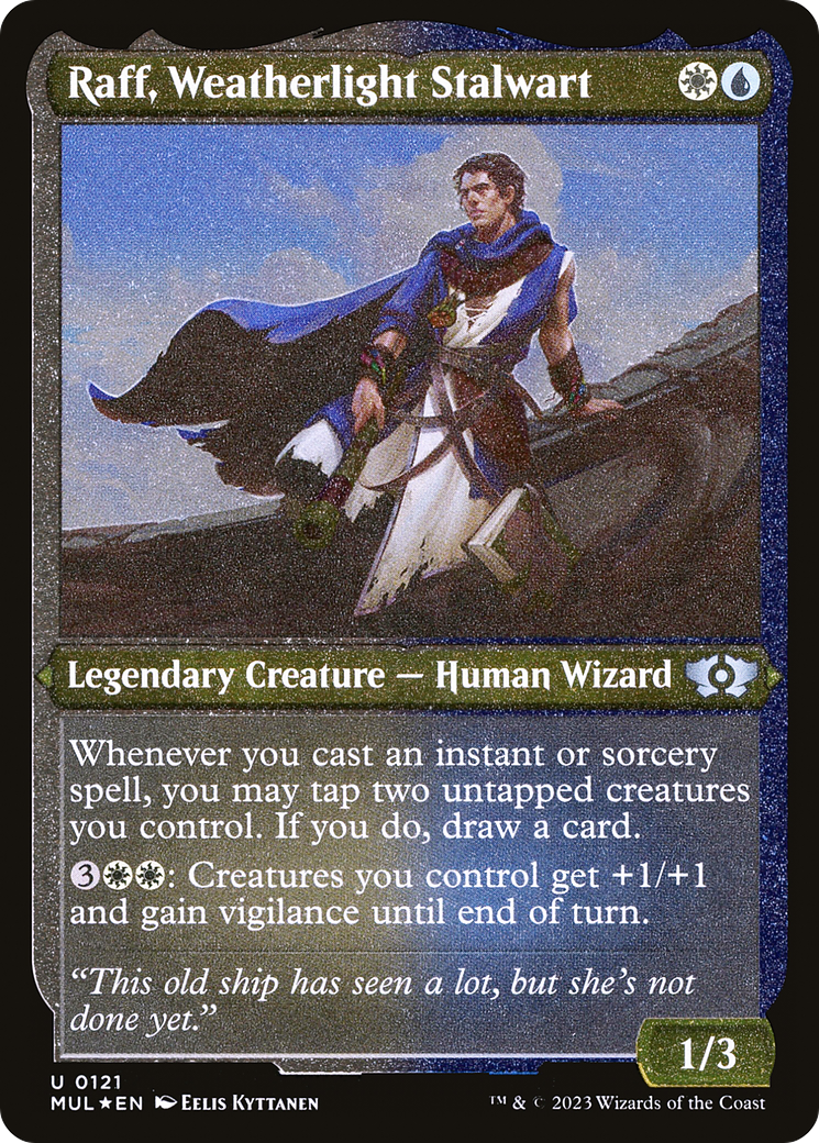 Raff, Weatherlight Stalwart (Foil Etched) [Multiverse Legends] | GnG Games