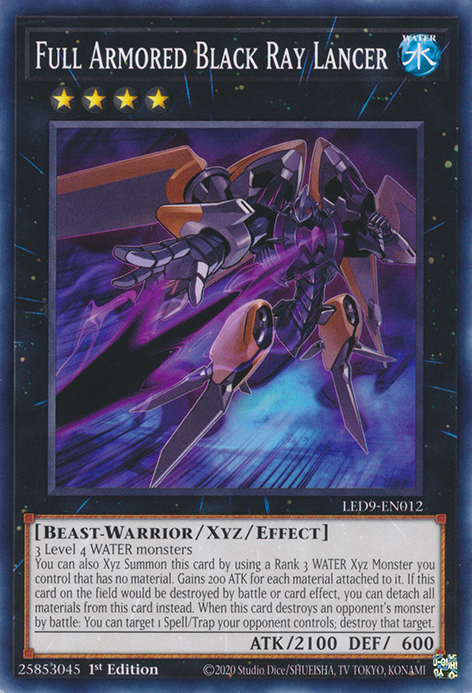 Full Armored Black Ray Lancer [LED9-EN012] Common | GnG Games