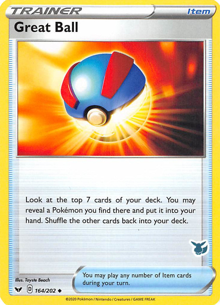 Great Ball (164/202) (Eevee Deck) [Battle Academy 2022] | GnG Games