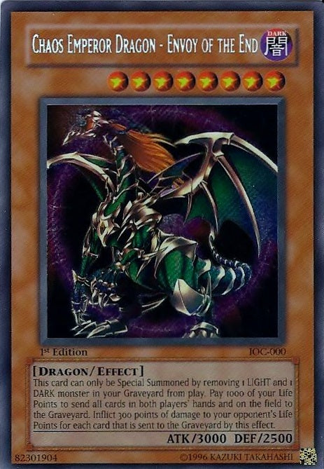 Chaos Emperor Dragon - Envoy of the End [IOC-000] Secret Rare | GnG Games