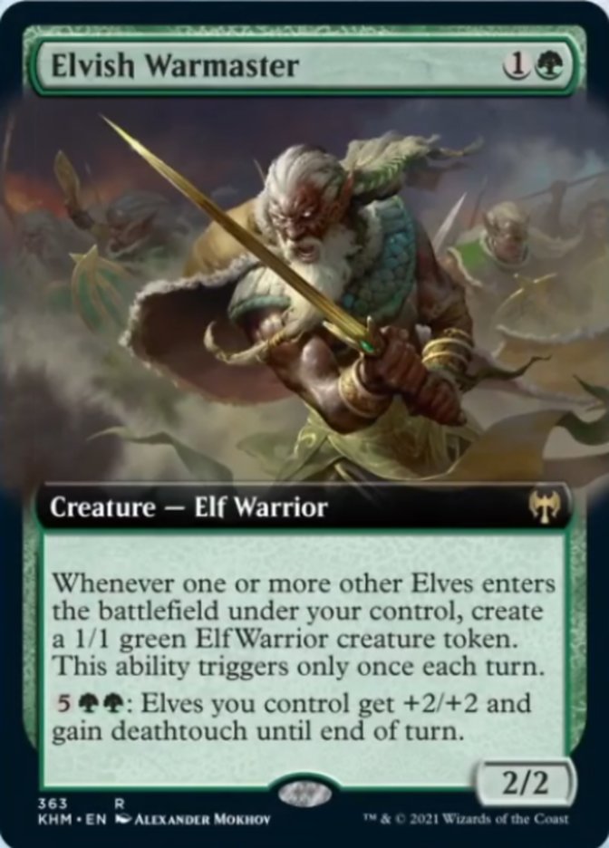 Elvish Warmaster (Extended Art) [Kaldheim] | GnG Games