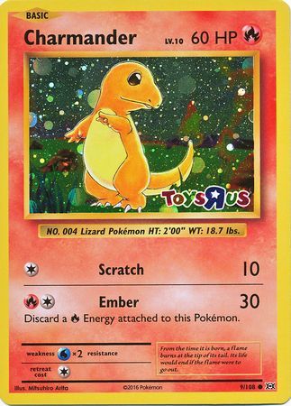 Charmander (9/108) (Toys R Us Promo) [XY: Evolutions] | GnG Games