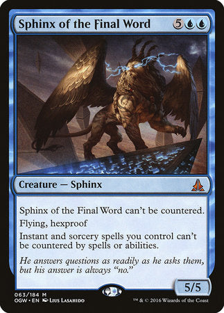 Sphinx of the Final Word [Oath of the Gatewatch] | GnG Games