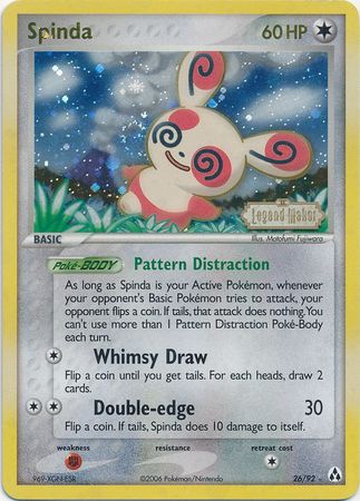 Spinda (26/92) (Stamped) [EX: Legend Maker] | GnG Games