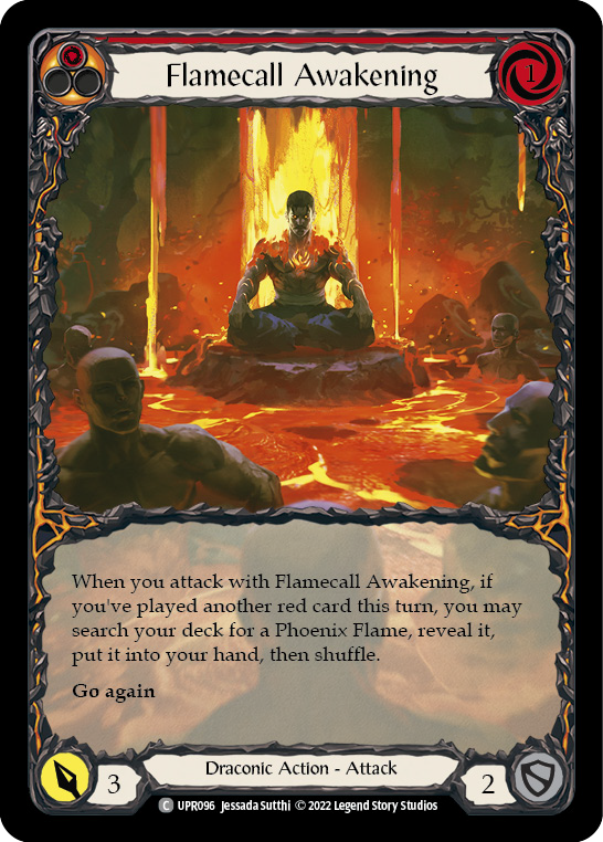 Flamecall Awakening (Extended Art) [UPR096] (Uprising)  Rainbow Foil | GnG Games