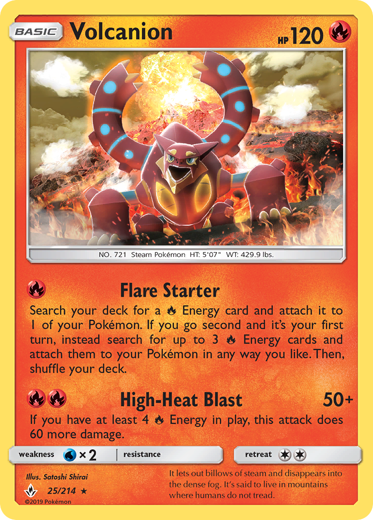 Volcanion (25/214) [Sun & Moon: Unbroken Bonds] | GnG Games