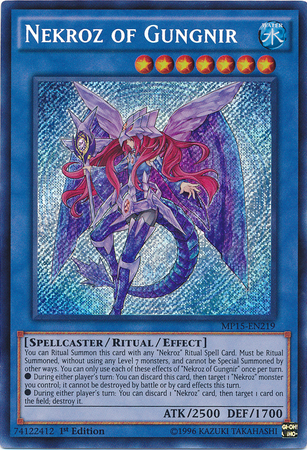 Nekroz of Gungnir [MP15-EN219] Secret Rare | GnG Games