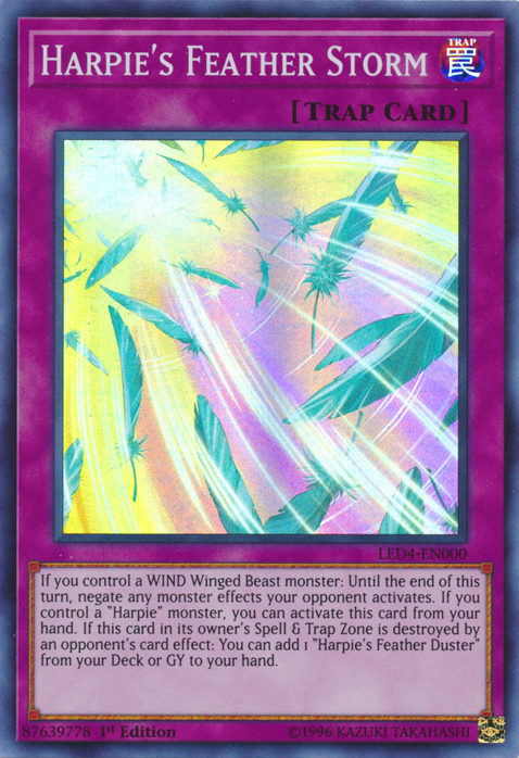 Harpie's Feather Storm [LED4-EN000] Super Rare | GnG Games