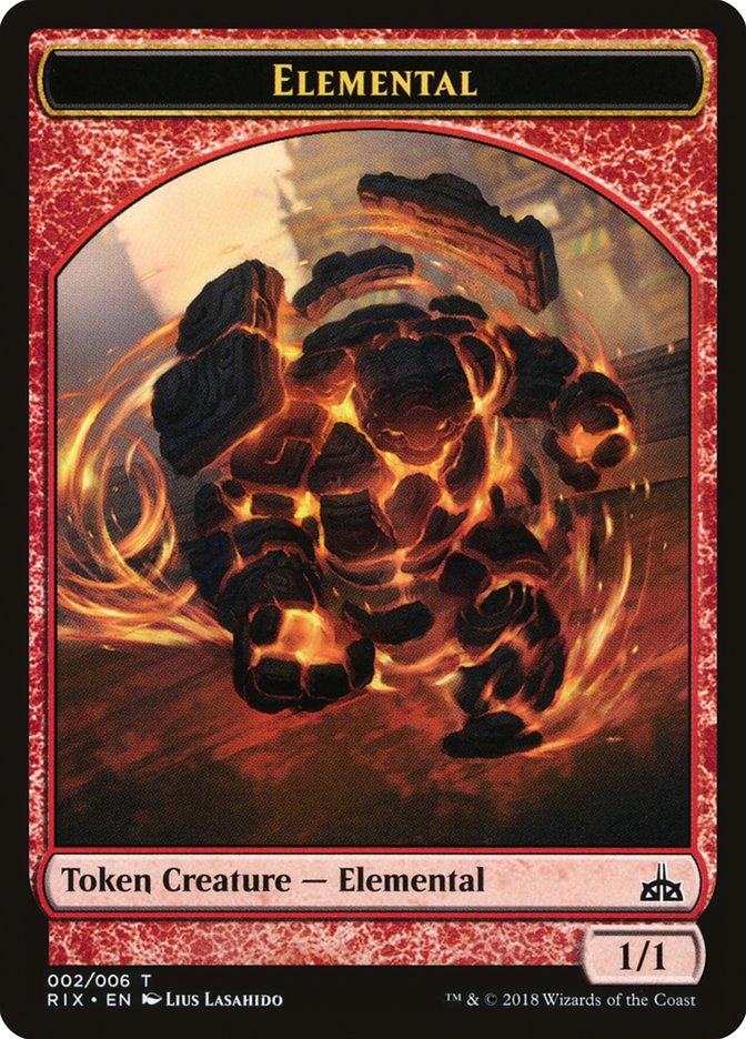 Elemental (002/006) [Rivals of Ixalan Tokens] | GnG Games