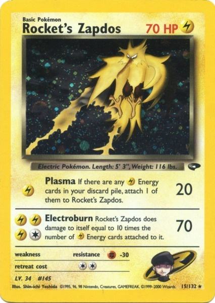 Rocket's Zapdos (15/132) [Gym Challenge Unlimited] | GnG Games