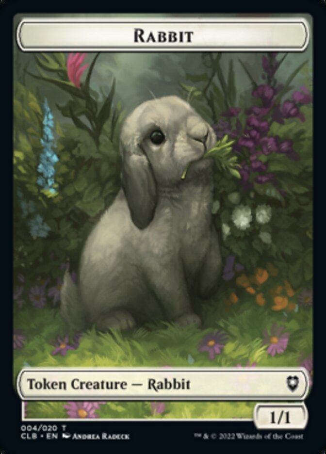 Rabbit Token [Commander Legends: Battle for Baldur's Gate Tokens] | GnG Games