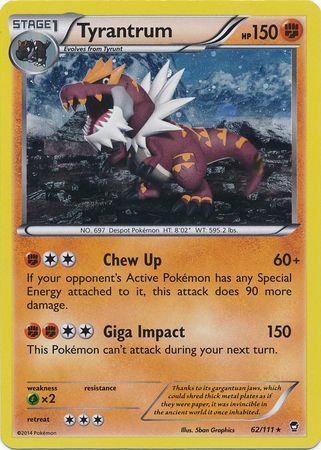 Tyrantrum (62/111) (Cosmos Holo) [XY: Furious Fists] | GnG Games