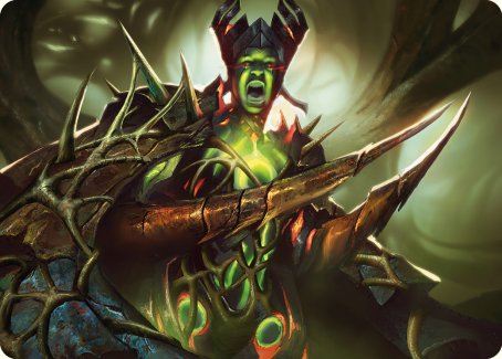 Maze's Mantle Art Card [Phyrexia: All Will Be One Art Series] | GnG Games