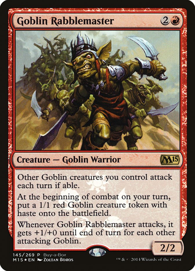 Goblin Rabblemaster (Buy-A-Box) [Magic 2015 Promos] | GnG Games