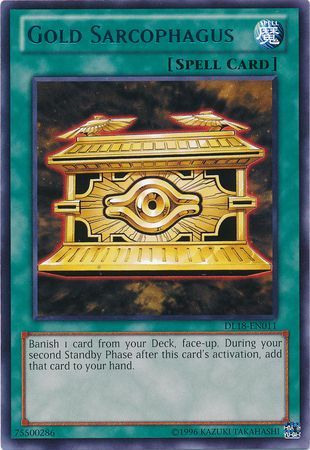 Gold Sarcophagus (Blue) [DL18-EN011] Rare | GnG Games