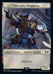 Astartes Warrior // Clue Double-sided Token (Surge Foil) [Universes Beyond: Warhammer 40,000 Tokens] | GnG Games