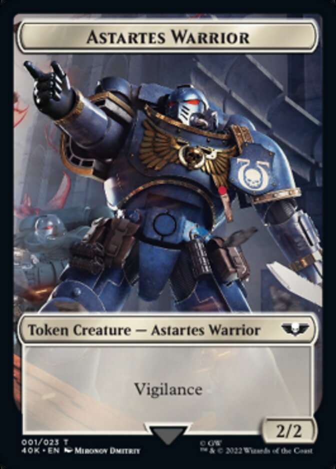 Astartes Warrior // Robot Double-sided Token (Surge Foil) [Universes Beyond: Warhammer 40,000 Tokens] | GnG Games