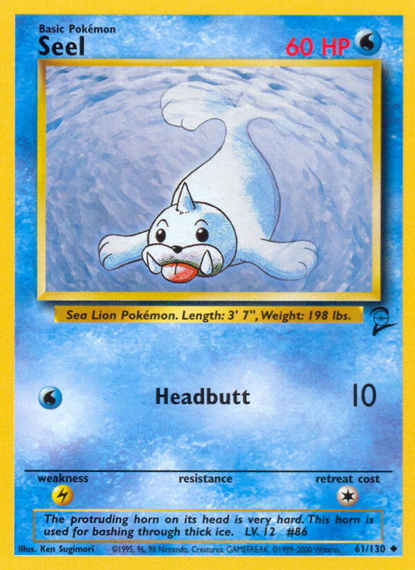 Seel (61/130) [Base Set 2] | GnG Games