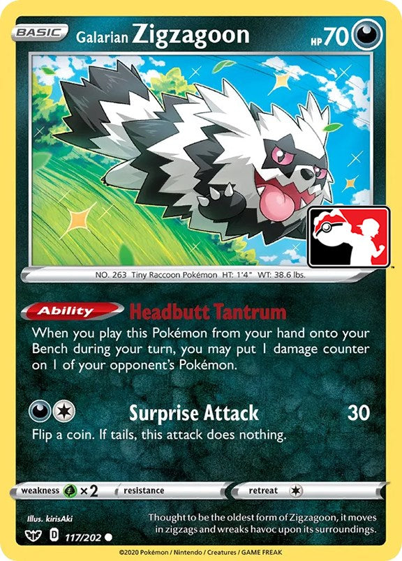 Galarian Zigzagoon (117/202) [Prize Pack Series One] | GnG Games