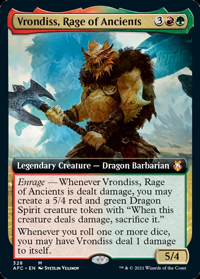 Vrondiss, Rage of Ancients (Extended) [Dungeons & Dragons: Adventures in the Forgotten Realms Commander] | GnG Games