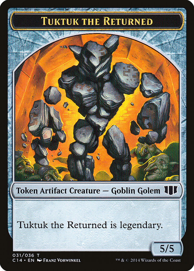 Daretti, Scrap Savant Emblem // Tuktuk the Returned Double-sided Token [Commander 2014 Tokens] | GnG Games