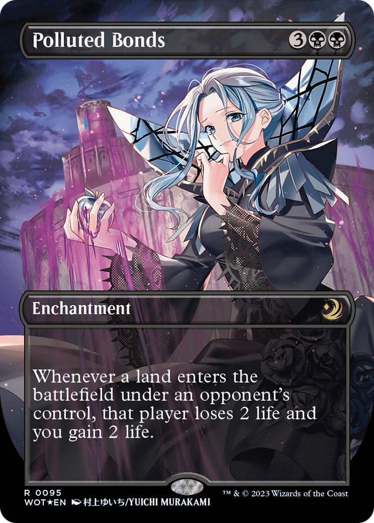 Polluted Bonds (Anime Borderless) (Confetti Foil) [Wilds of Eldraine: Enchanting Tales] | GnG Games