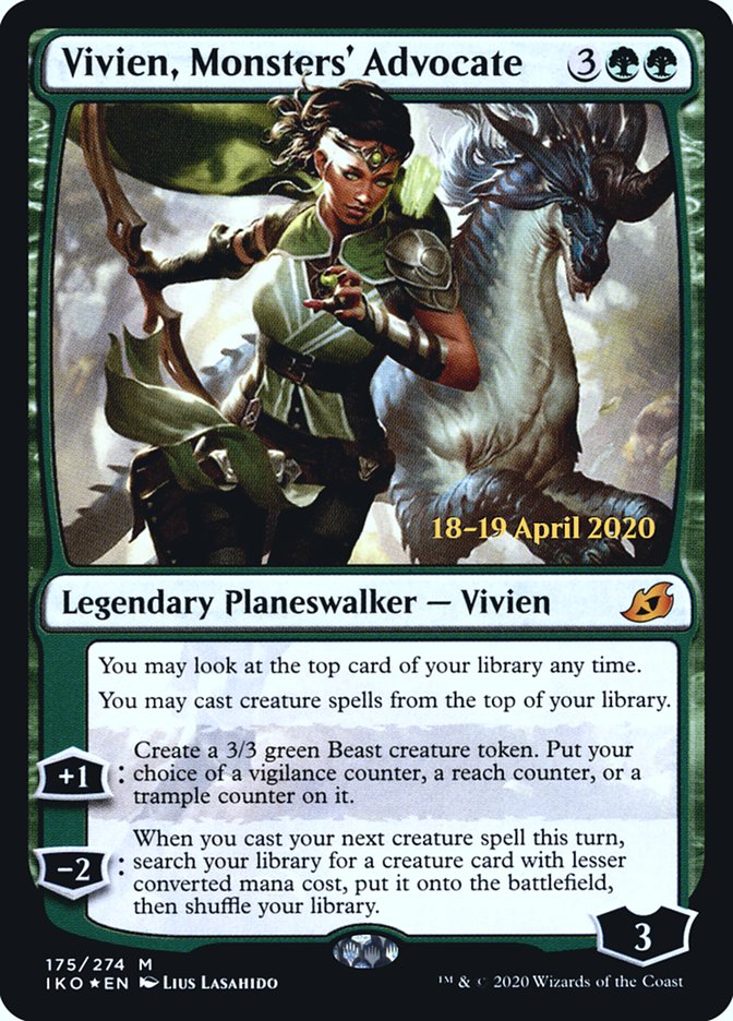 Vivien, Monsters' Advocate  [Ikoria: Lair of Behemoths Prerelease Promos] | GnG Games