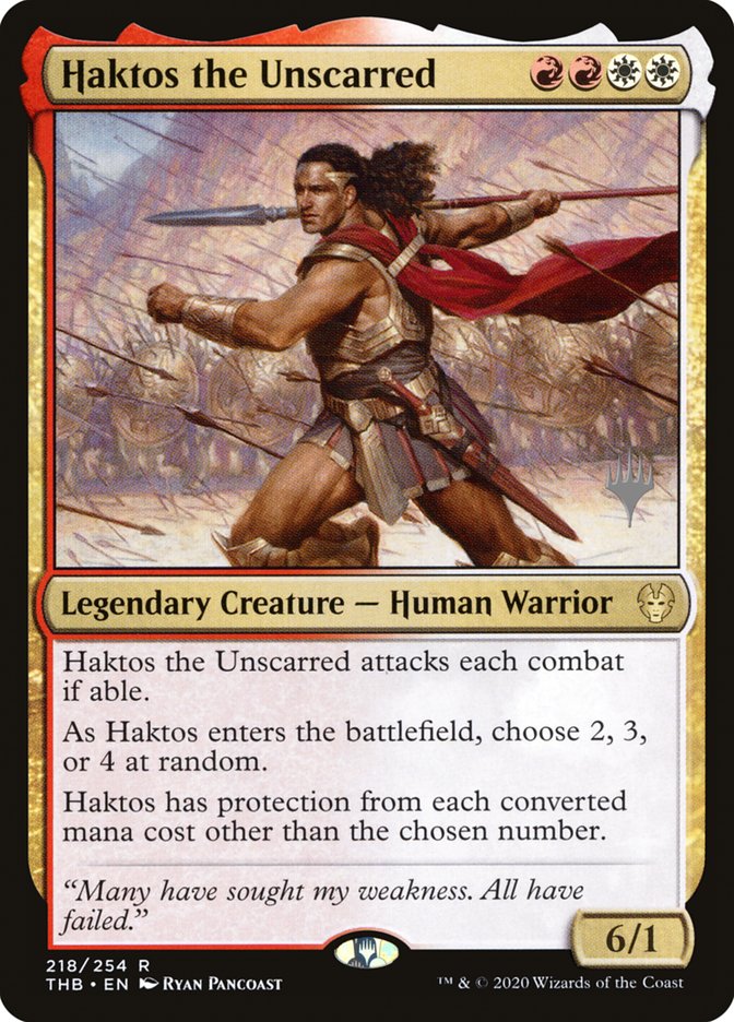 Haktos the Unscarred (Promo Pack) [Theros Beyond Death Promos] | GnG Games