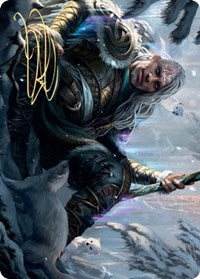 Jorn, God of Winter Art Card (Gold-Stamped Signature) [Kaldheim: Art Series] | GnG Games