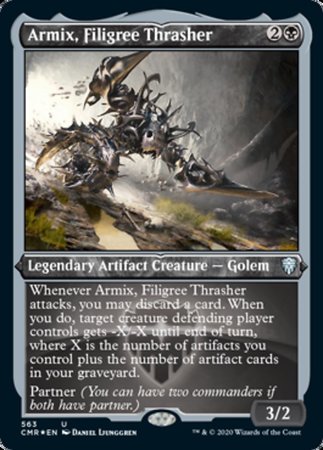 Armix, Filigree Thrasher (Foil Etched) [Commander Legends] | GnG Games