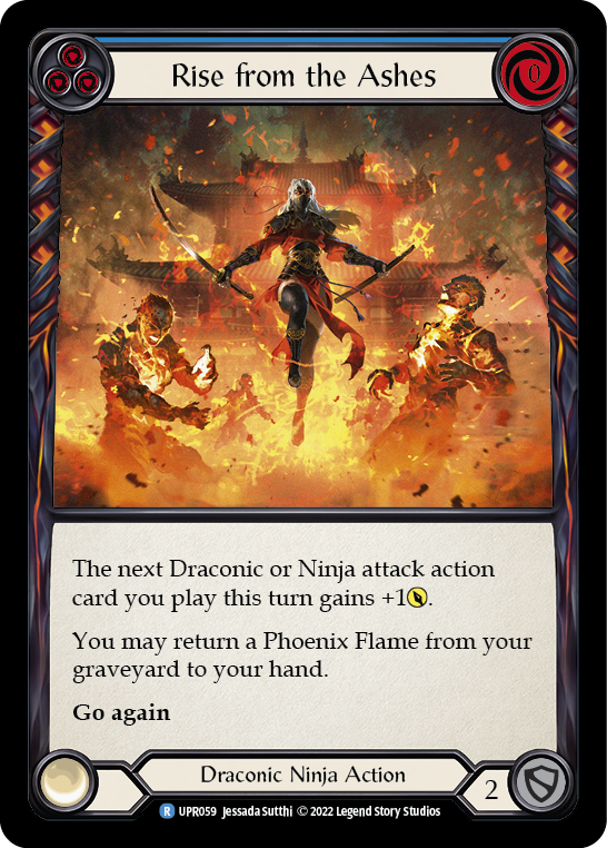 Rise from the Ashes (Blue) [UPR059] (Uprising)  Rainbow Foil | GnG Games