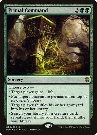 Primal Command [Duel Decks: Zendikar vs. Eldrazi] | GnG Games