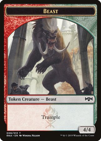 Beast Token [Ravnica Allegiance Tokens] | GnG Games