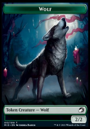 Wolf // Devil Double-sided Token [Innistrad: Midnight Hunt Tokens] | GnG Games