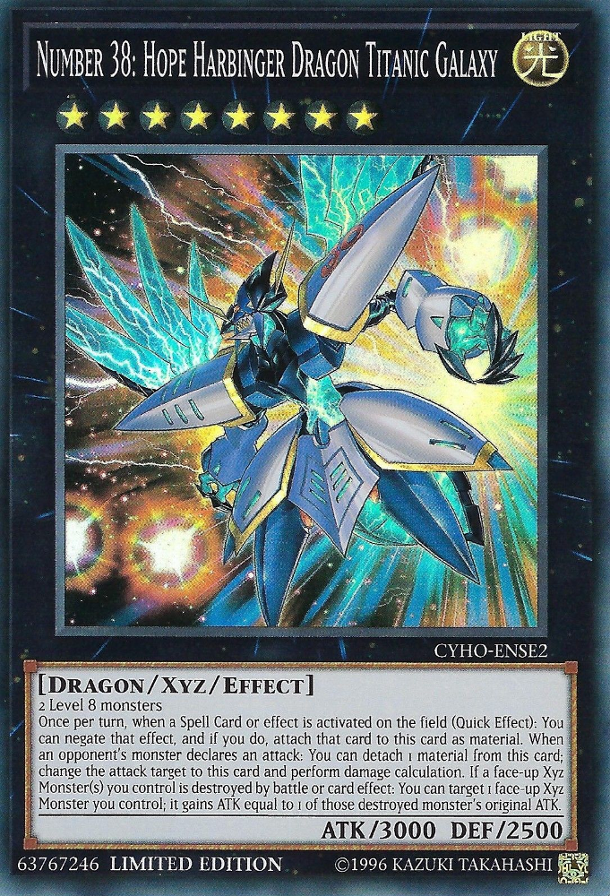 Number 38: Hope Harbinger Dragon Titanic Galaxy [CYHO-ENSE2] Super Rare | GnG Games