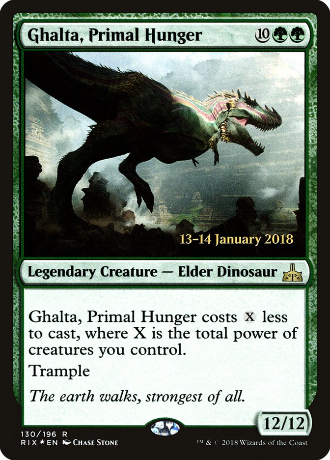 Ghalta, Primal Hunger [Rivals of Ixalan Prerelease Promos] | GnG Games