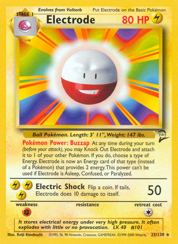 Electrode (25/130) [Base Set 2] | GnG Games